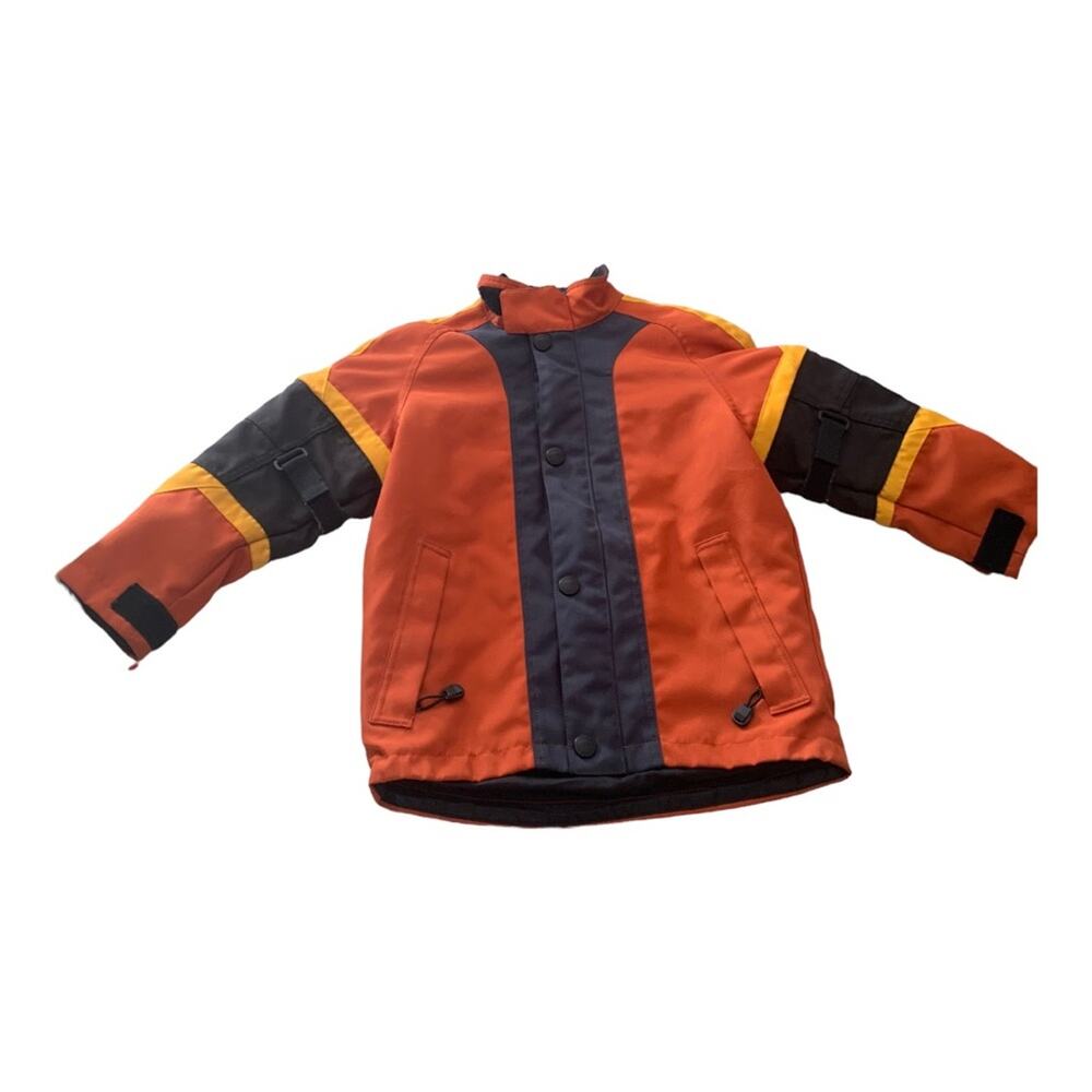 BMW Motorrad boys small 6/7 riding jacket winter cool reflective snow orange bla